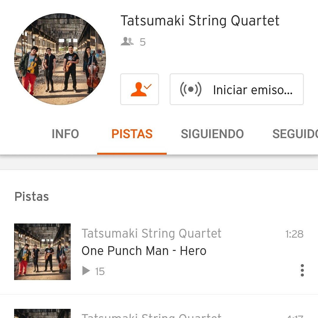 TatsumakiString's tweet photo. Siguenos en #soundcloud 🎻😉 #tatsumakistringquartet https://t.co/YqU0I8yjcX