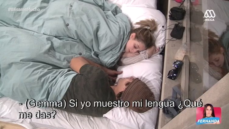 MegaRealityCL's tweet photo. ¡UPAAAAAA! Qué coqueta Gemma con Cristóbal, y él no se queda atrás #BésameMucho https://t.co/GFSWIFI5QO