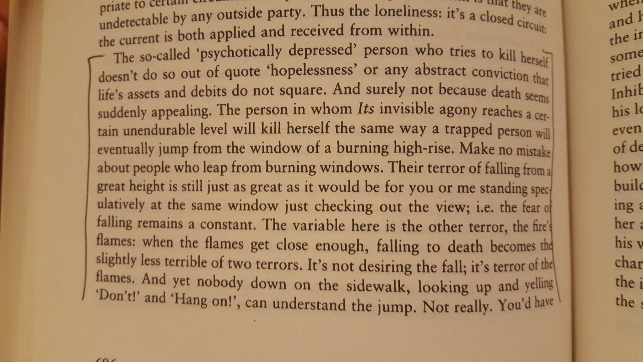 Happy birthday to David Foster Wallace. I often think about this paragraph he wrote. 