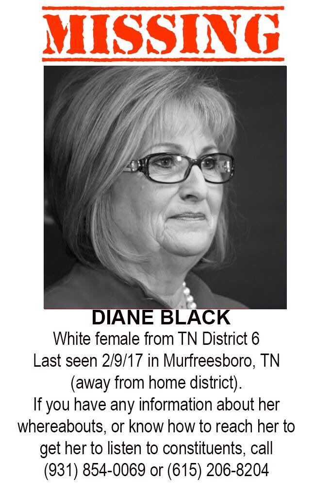 IndivisibleTN6's tweet photo. Want to join our search party this Thursday? #IsYourRepMIA #TN06 @WSMV @WKRN @CNN @IndivisibleTeam https://t.co/VYiINHimEB