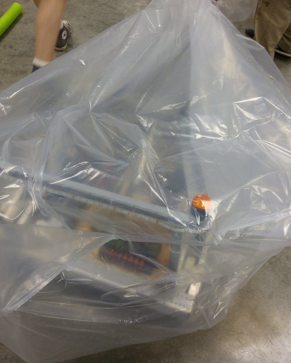 Today was an amazing meeting! We named our robot, got sick lights, and bagged it up! #omgrobots #fairbotics