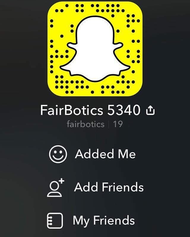 Did you know we have a snapchat!?! Well if you didn't, do yourself a favor and check it out! 👻📷 #omgrobots #fairbotics
