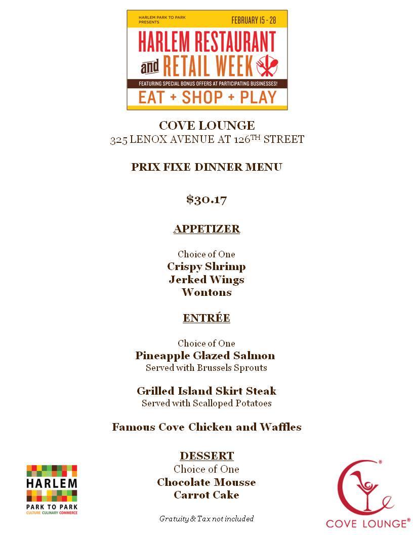 coveloungenyc's tweet photo. Cove Lounge’s menu for Harlem Restaurant and Retail Week!
#CoveLounge #Harlem #HarlemRestaurantandRetailWeek #Harlem #HP2P #Restaurant https://t.co/fMRxZnp31C