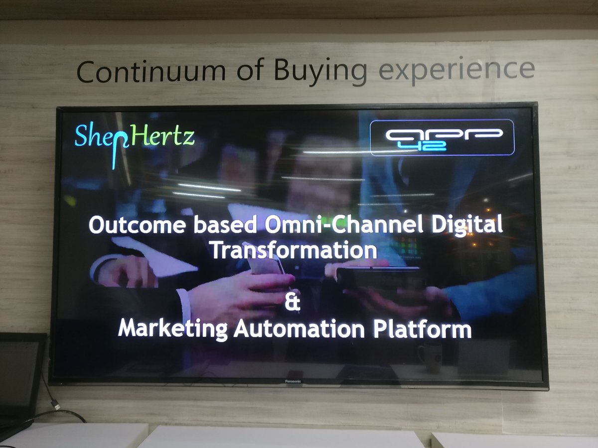 shephertz's tweet image. #ShepHertz showcasing Omni-Channel  Retail Experience at Customer Engagement zone at #FutureDecoded.
#digitaltransformation