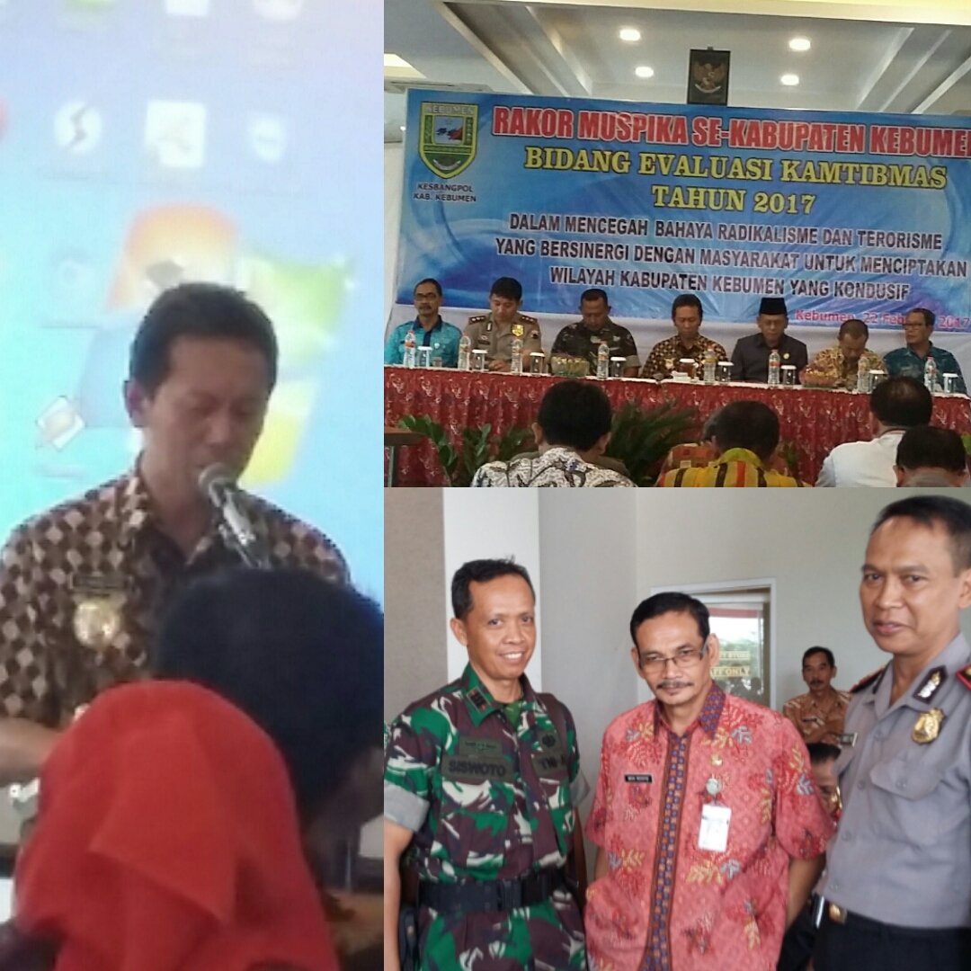 #Mengikuti keg Rakor Muspika se Kab Kebumen Bid Evaluasi Kamtibmas 2017 di Meotel Hotel Kebumen Rabu 22/2/17