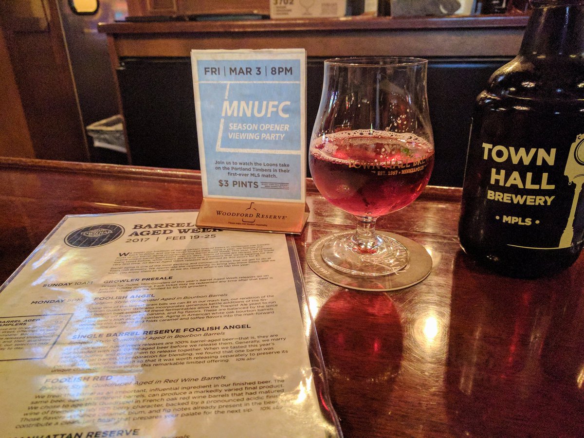 andlovg's tweet photo. So many great reasons to visit @THBrewery. #mnufc #barrelagedweek #MNBeer https://t.co/07Emv9Dqe5