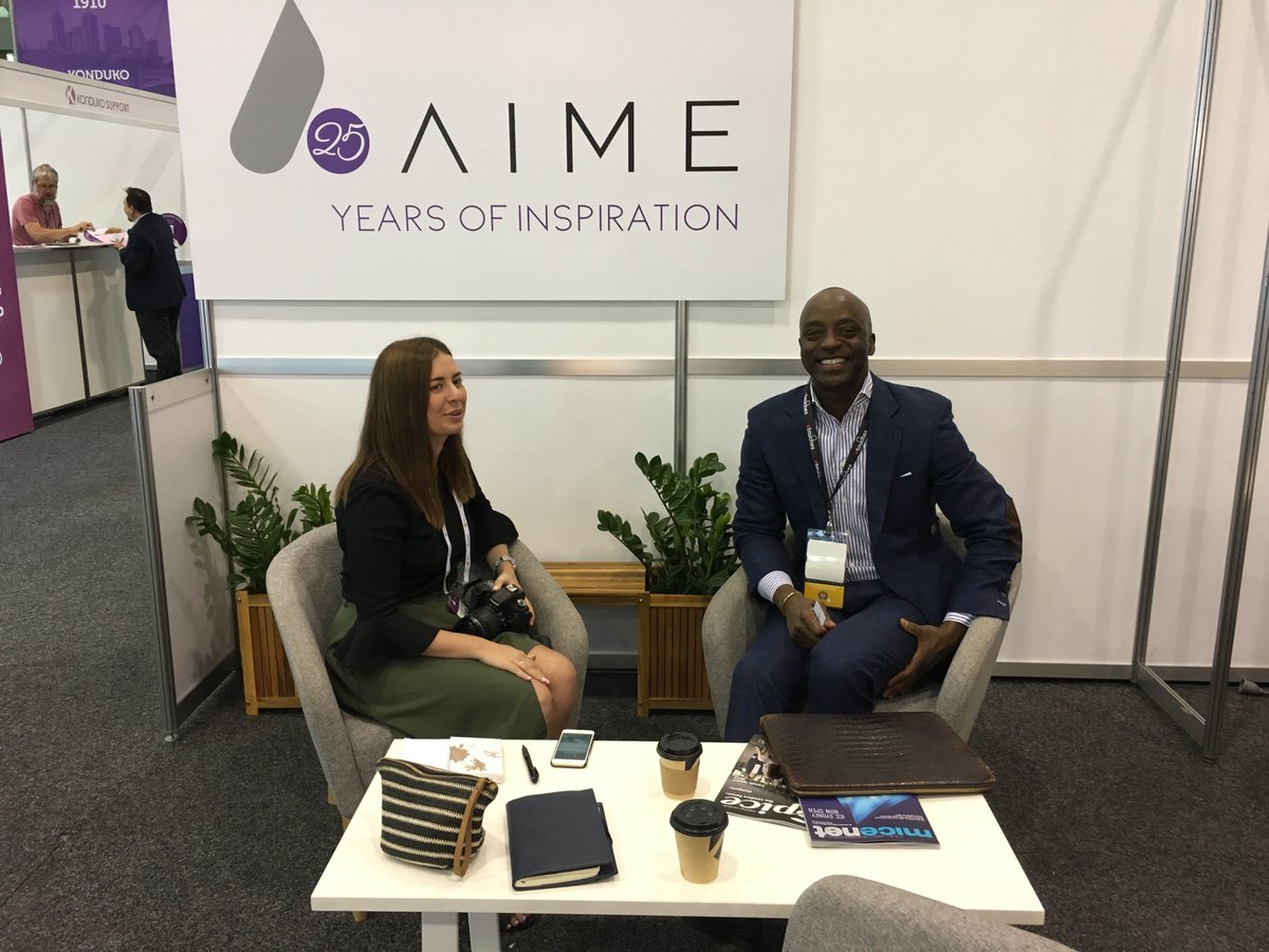 CEO <a href="/onichukwu/">Oni Chukwu</a> talks with <a href="/CIMnews/">CIM business events</a> at #AIME25 about the launch of our #venuesourcing solution in APAC!