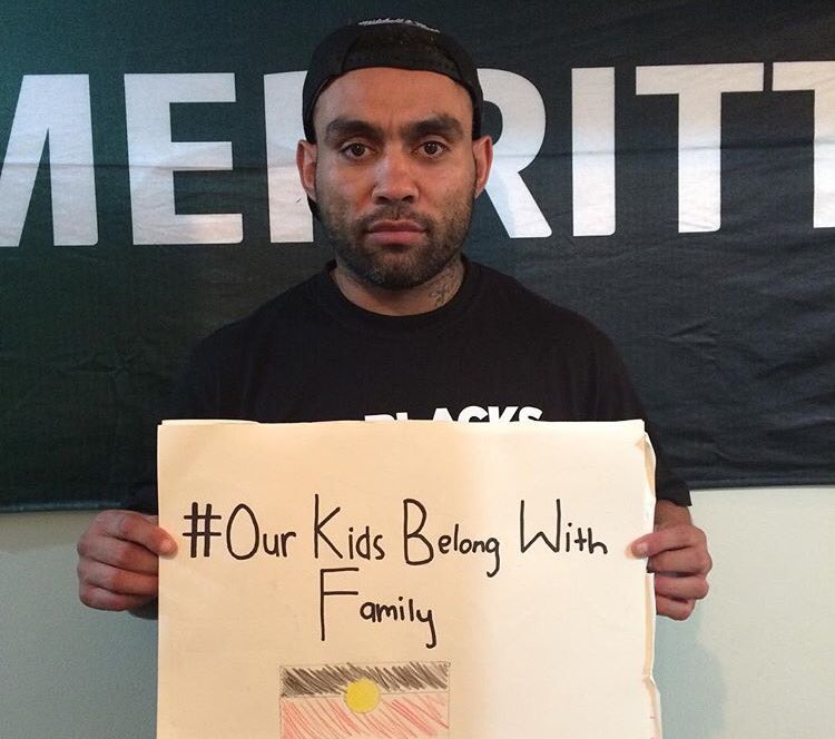 IndigenousX's tweet photo. Thanks brother boy #NathanMerritt #ourkidsbelongwithfamily #rabbitohsplayer https://t.co/5FhjlxDdaN