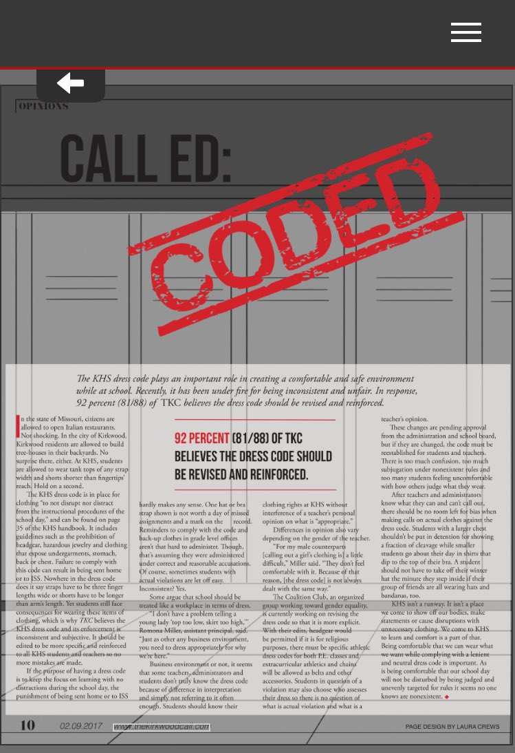 erin_kellly's tweet photo. Though we're fortunate KHS publications can cover controversial topics, not all schools can. The New Voices Act aims to change that #SJW2017 https://t.co/TrDugaBBO9