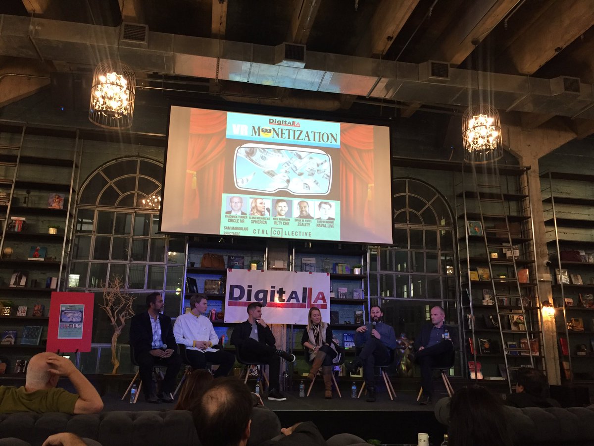 zeality's tweet photo. "We talk to marketing, brand owners, and a lot of agency's to get brands to explore #VR" - @smargolius #VRMoney @DigitalLA @ctrlcollective https://t.co/royF66bMO7
