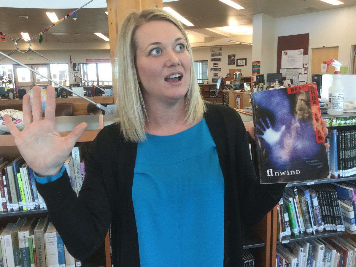 roeducation's tweet photo. The first all-school read at EHS starts on Monday, Feb. 27! Get your copy of Unwind and be a part of a community of readers! #EHSReads https://t.co/I0Yy8CXf6B