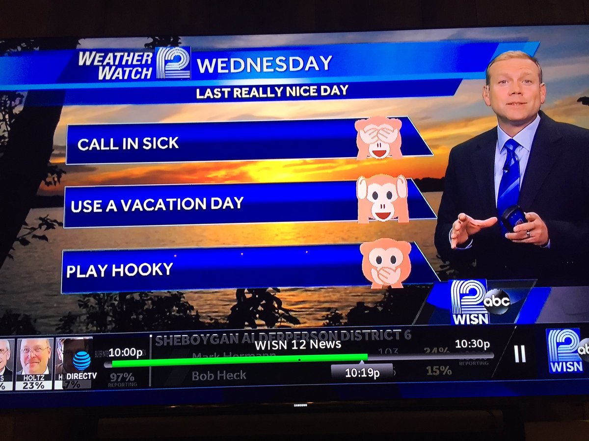 Toya_Washington's tweet photo. I am rolling on the floor laughing at @Mark_Baden right now! #emojicast on @WISN12News at 10:00 with @ppaolantonio and @JoyceGarbaciak https://t.co/bahj5yqNRr