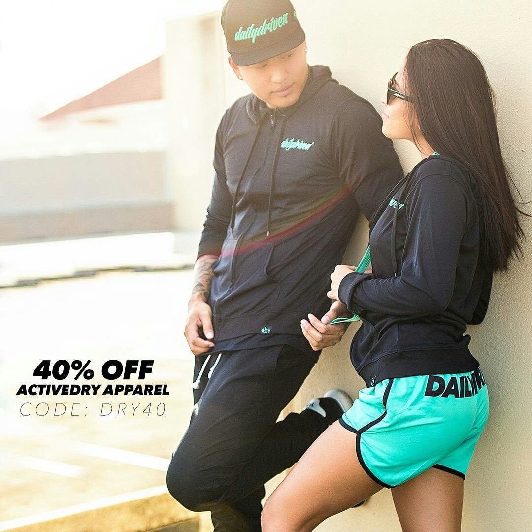 Rolandowrx414q's tweet photo. Go to ☞ @dailydrivenofficial - Save 40% now on all #ActiveDry apparel by using code:DRY40 at checkout! #dailydriven https://t.co/gjj6l4h5wN