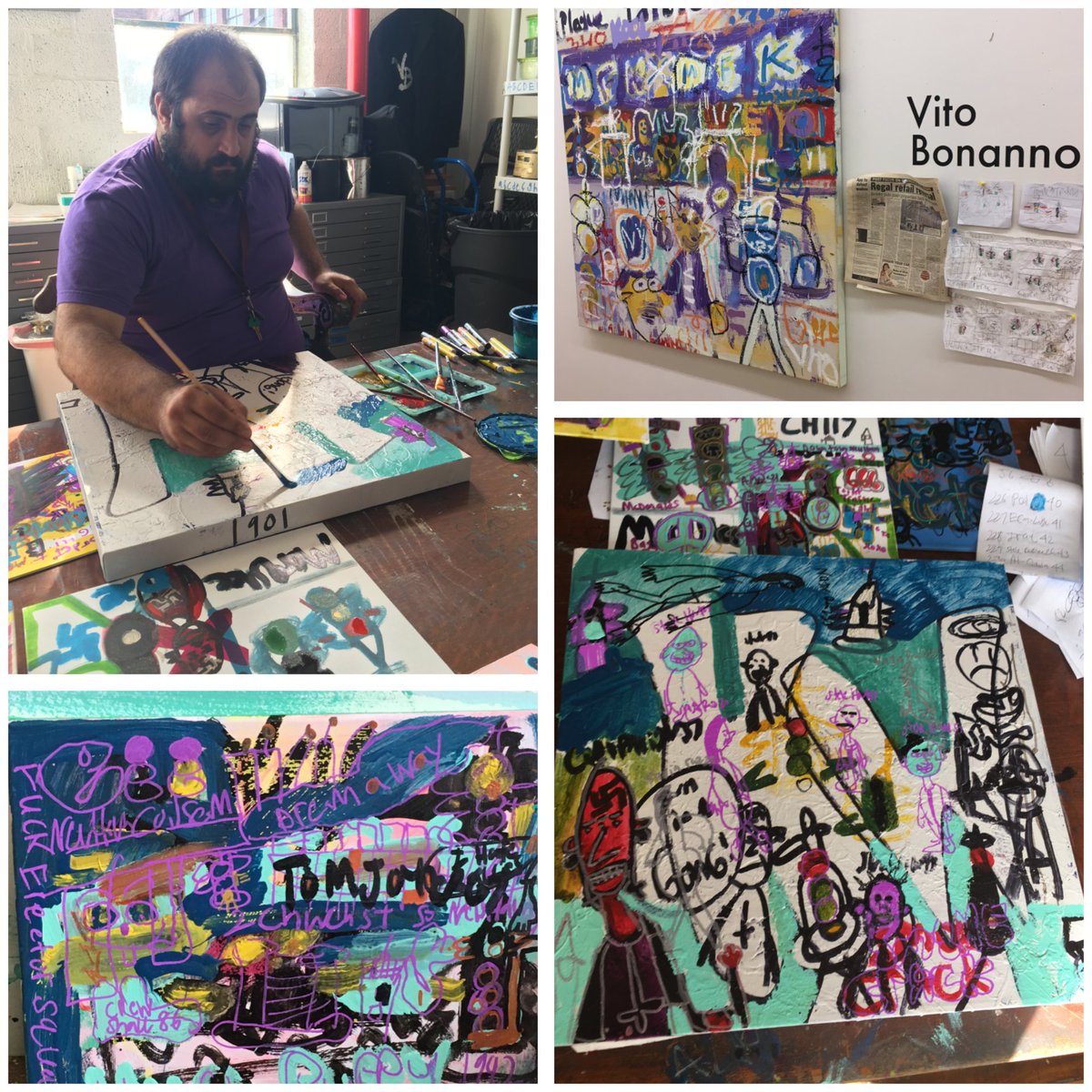 VitoBonannoArt's tweet photo. Always making art! Check out my work at: https://t.co/HSqaEnzFWs
#art #artcollectors #artlovers #ct #mixedmedia #erectorsquare #artoftheday https://t.co/en0SCfRbSw