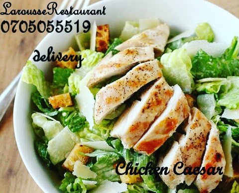 LarousseUganda's tweet photo. Dont hold back, want #healthyfood, #comfortfood , call, order, we deliver @LarousseUganda #chickencaesar #Food https://t.co/XyhA2axDm2