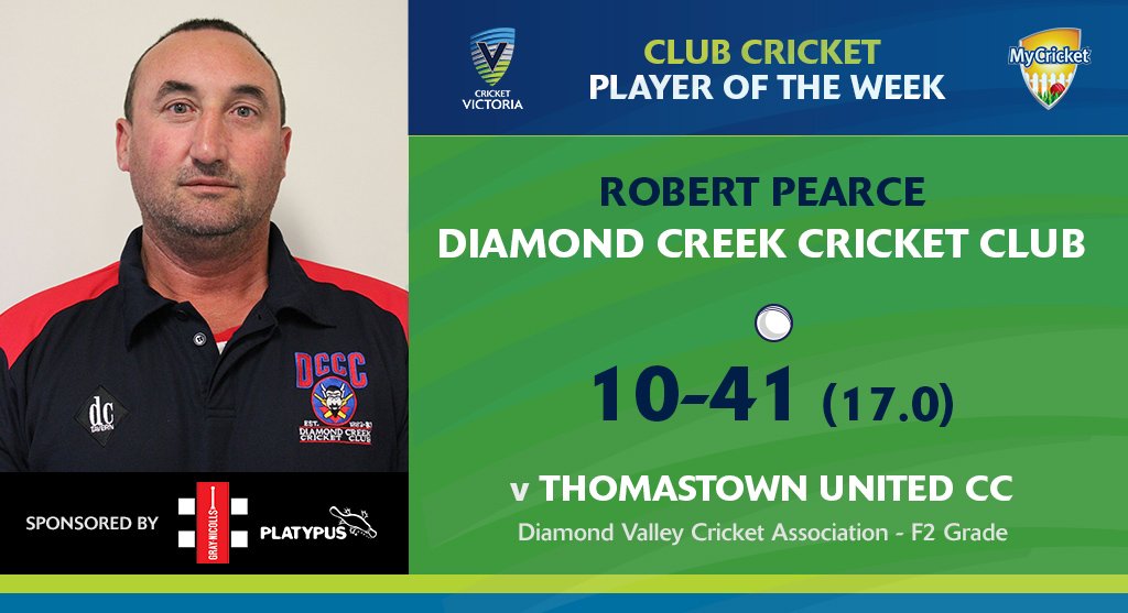 cricketvictoria's tweet photo. That time when you took all 10 wickets in one innings 😎
Well played Robert from @DiamondCreekCC! https://t.co/gtzPbpPj7r