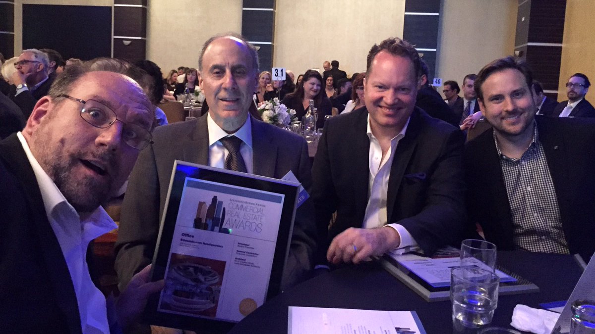 toni_lewis's tweet photo. The team is excited our project for @edmunds won Gold - Best Office tonight at @LABJnews Real Estate awards! #labjcre Thanks @LABJevents https://t.co/YFP1adBS7K