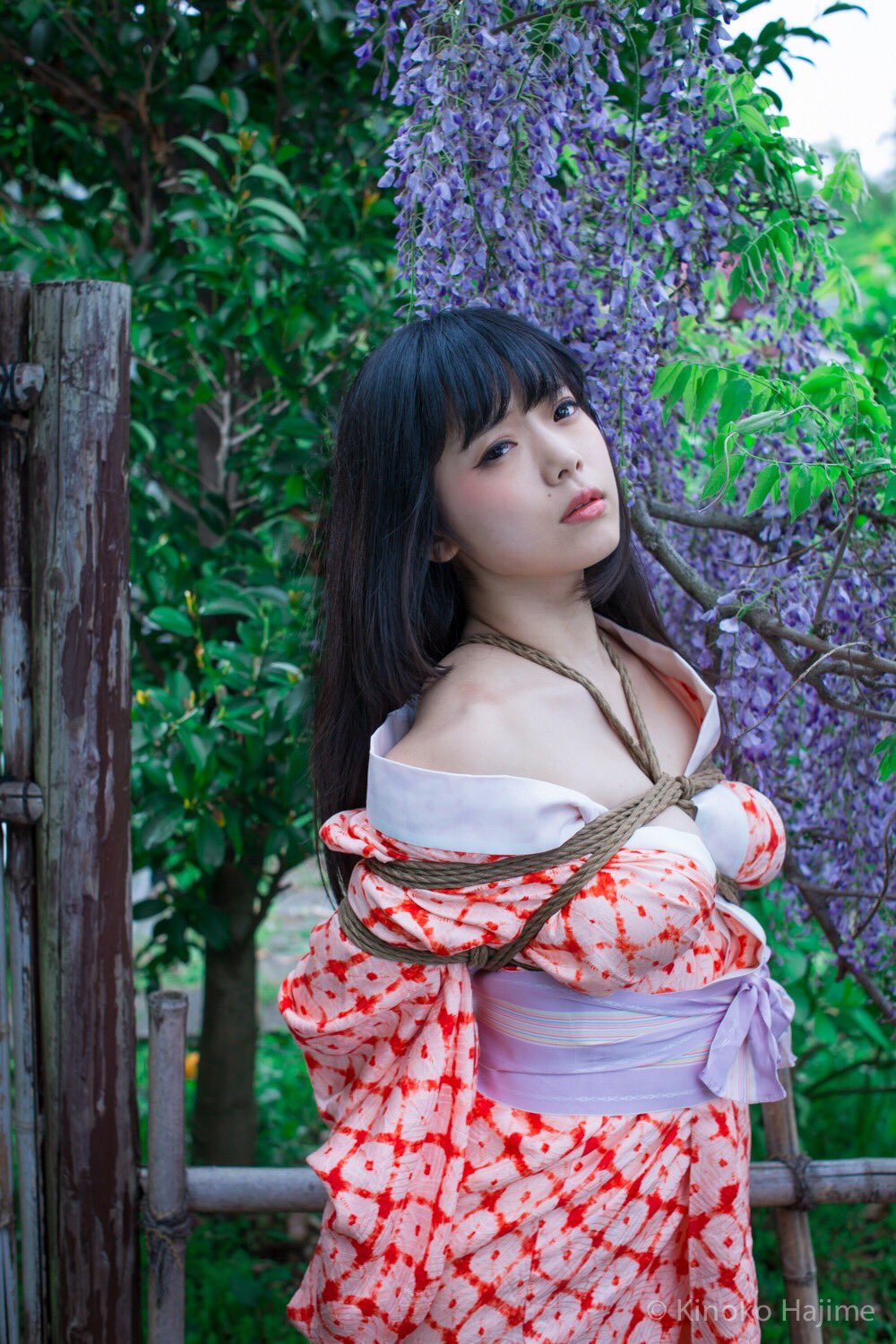 花札緊縛美人　画像 Hajime Kinoko展『花札緊縛美人』 在廊予定は、こちら 東京:2/25  13時〜20時 東京:26 15時〜20時 東京:27 13時〜20時 札幌:28 17時〜22時 東京:3/ 1 13時〜20時  3/2以降は、フランスに縛りを教えに行くので不在となります。 https://t ...