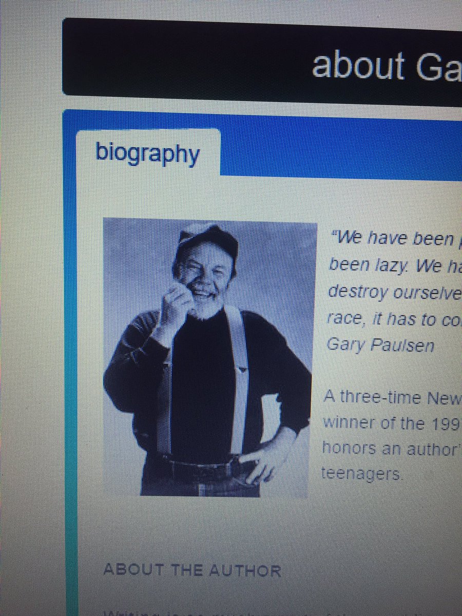 Book clubs centered around Gary Paulsen novels in Mrs. Marshall's 5th grade <a href="/Mrs_Marshall5/">Marie Marshall</a> #sanangeloisdtweets17
