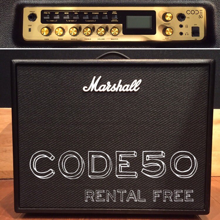 noah_shibuya2's tweet photo. 【新着機材】
期間限定レンタルアンプ
\Marshall CODE50/
2月末までのレンタル
残りわずかです…!!!
#studionoah
#shibuya
#tokyo
#japan
#marshall
#code50
#guitar
#機材情報 https://t.co/ZjPjf9BJ11