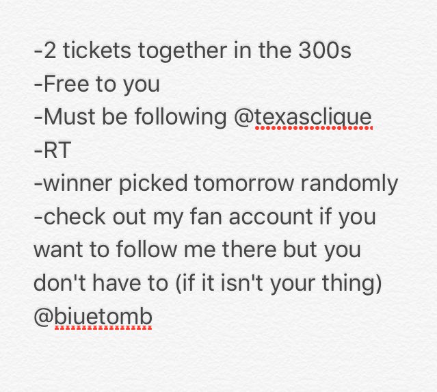 TexasClique's tweet photo. GIVEAWAY 

2 TICKETS FOR DALLAS TWENTY ONE PILOTS #dallasroadshow

-mbf @TexasClique 
-check out my fan account @bIuetomb https://t.co/VzK3Y1KvMA