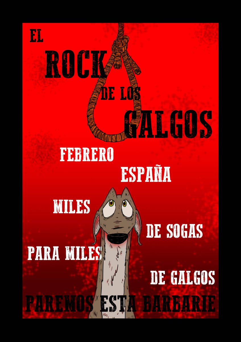 En Andalucía está permitido entrenar a los galgos atándolos a los coches. Apoya y comparte namlebee.com/el-rock-de-los… … #LuchadeHocicos