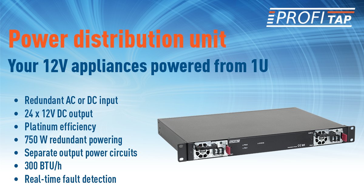 infotimeless's tweet image. #Profitap Power Blade: #redundantti virransyöttö 24 eri laitteelle 1U räkkikotelosta.