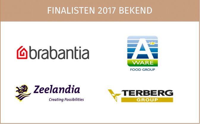Wij feliciteren onze 4 finalisten voor de <a href="/FBAward/">FBAward 2018</a> 2017: <a href="/Brabantia/">Brabantia</a>, <a href="/RoyalAware/">Royal A-ware</a>, <a href="/ZeelandiaNL/">Zeelandia NL</a> en <a href="/TerbergGroup/">Terberg Group</a>! #FBA2017