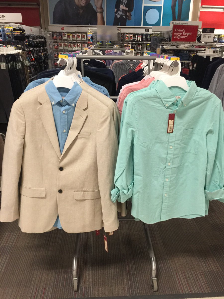 katie_ambuehl's tweet photo. Men can wear pastels too! Get your Easter outfit at Target! #TargetWillowbrook #TargetStyle #Easter @jennkallman @julianeA37 @Judes731 https://t.co/i5lrCvsAny