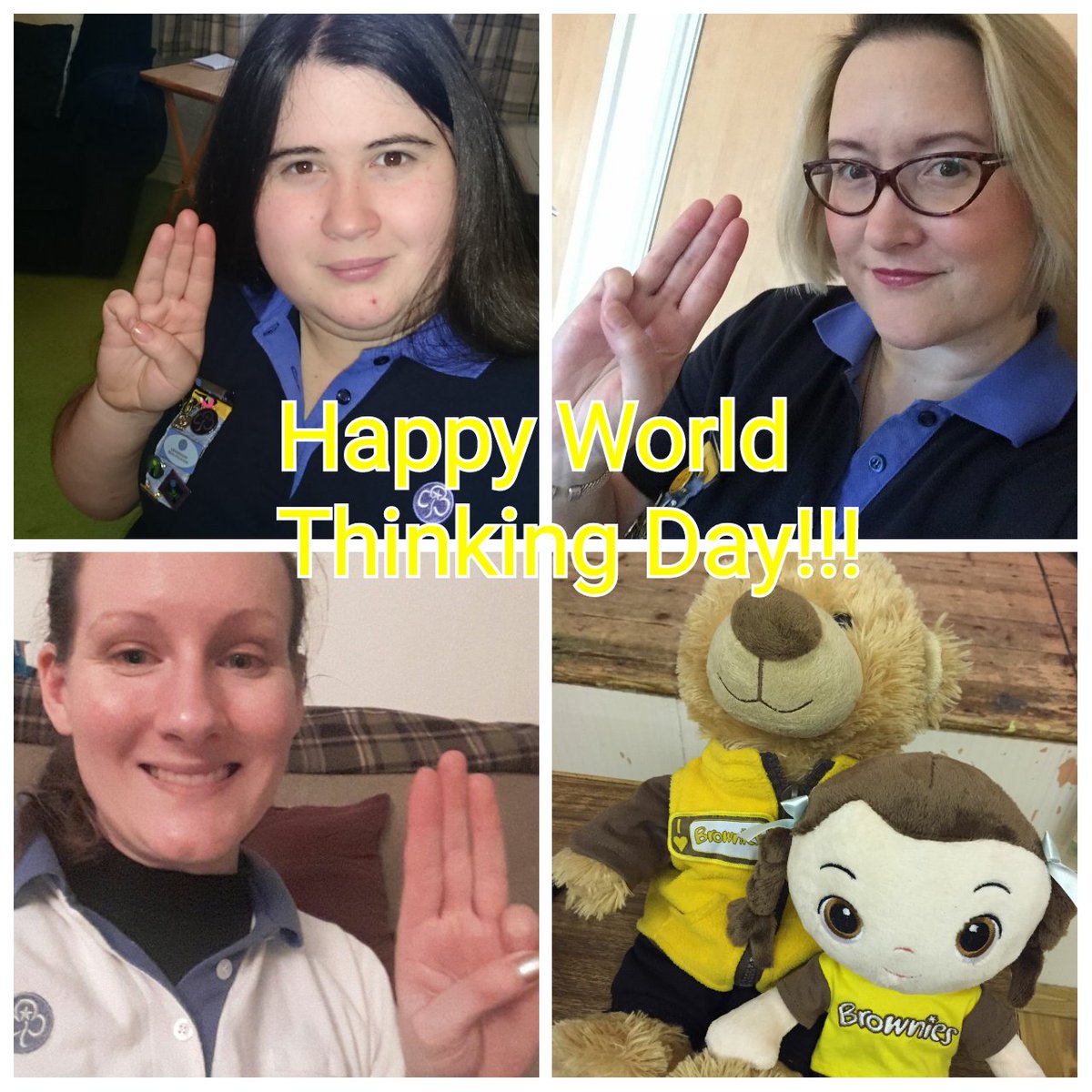 Happy World Thinking Day from us all at 1st Rosewell! #WTD2017 #promiseselfie <a href="/GirlguidingScot/">Girlguiding Scotland</a> <a href="/Girlguiding/">Girlguiding</a>