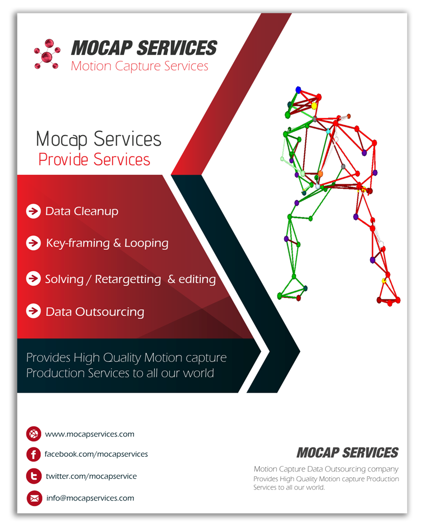 mocapservice's tweet photo. Mocap Services

High Quality &amp; Productional Motion capture Production Services to all our world
contact: info@mocapservices.com https://t.co/TiU122Cj51