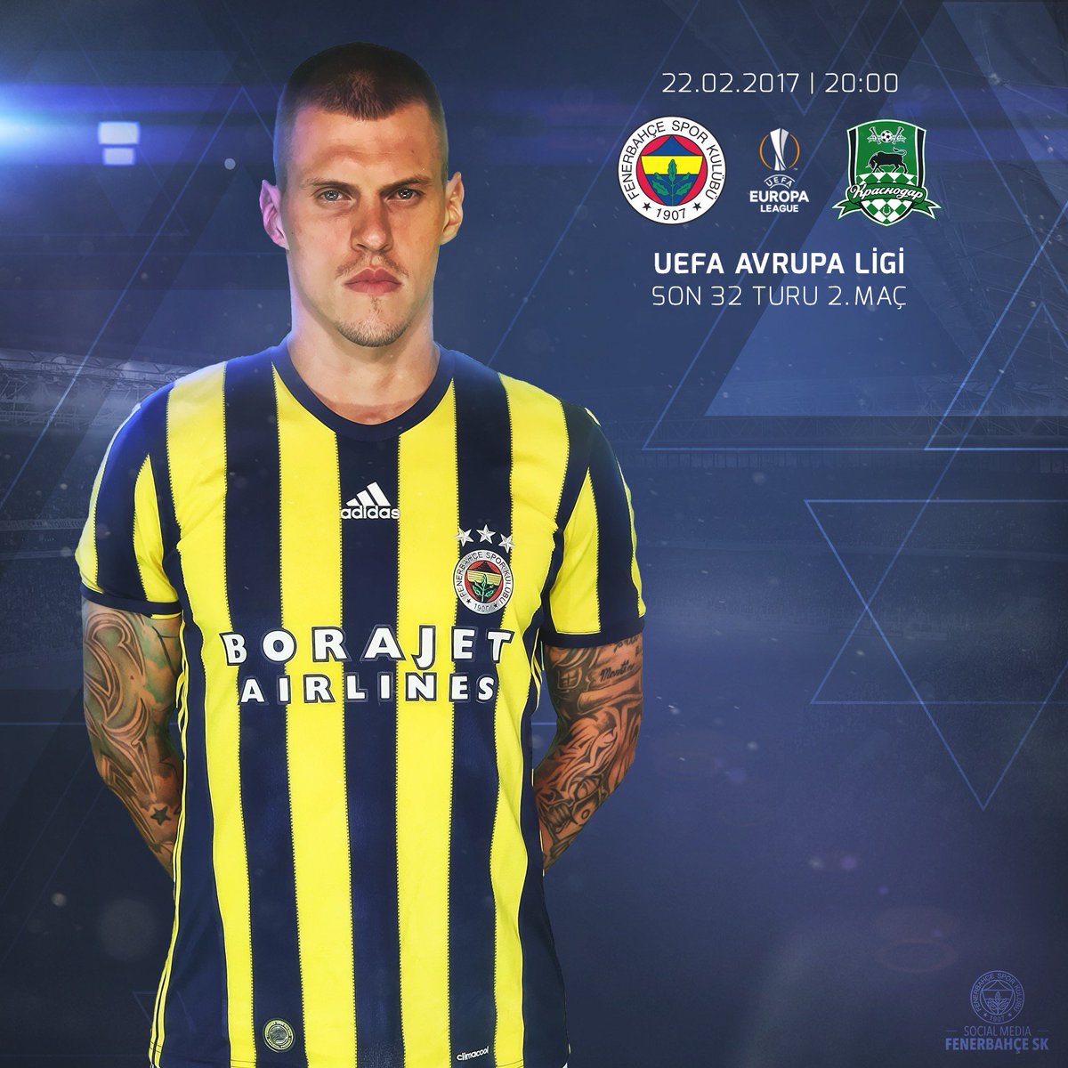 Fenerbahçe SK (@Fenerbahce) on Twitter photo 23/02/2017 06:53:15 Başarılar #Fenerbahçe! #FBSKvsFCK @EuropaLeague Başarılar #Fenerbahçe! #FBSKvsFCK @EuropaLeague