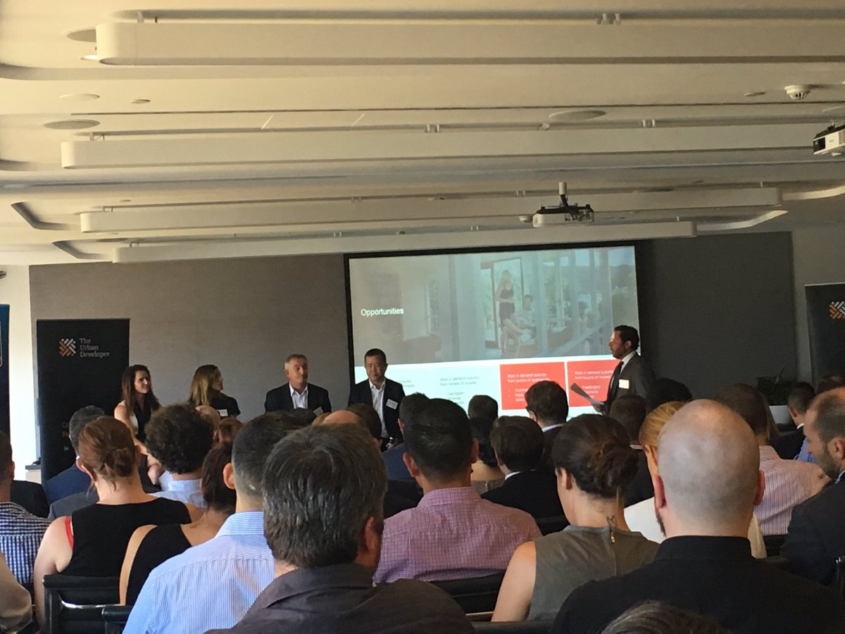 Great panel tonight at the <a href="/TheUrbDev/">The Urban Developer</a>'s resi market outlook event including <a href="/ColliersIntAust/">Colliers Australia</a> <a href="/FrasersPropAus/">Frasers Property Australia</a> <a href="/realestate_au/">realestate.com.au</a>