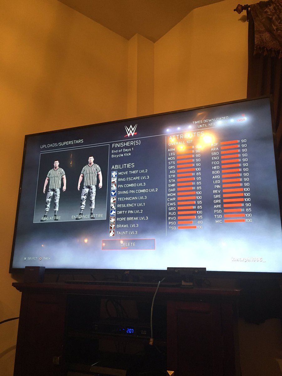 FourEyesEd's tweet photo. #EdTheRef is on #WWE2k17 Look up #GTS https://t.co/U40bSlA3iJ