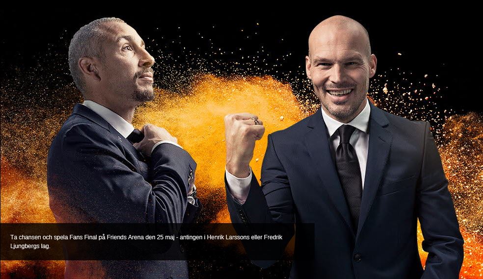 insideuelf2017's tweet photo. Play with Team Larsson eller Team Ljungberg. 
Fans Final 25 May! 
https://t.co/tIHz8ECAym https://t.co/2RFg4fKwFi