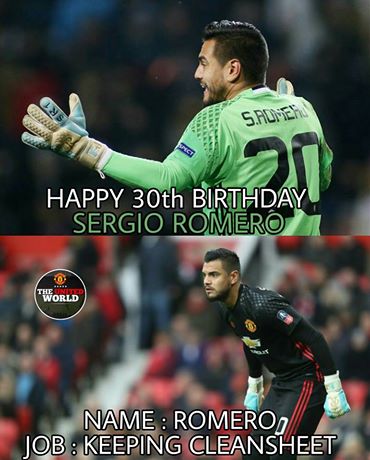 Best second choice GK in the league. Happy Birthday Sergio Romero 