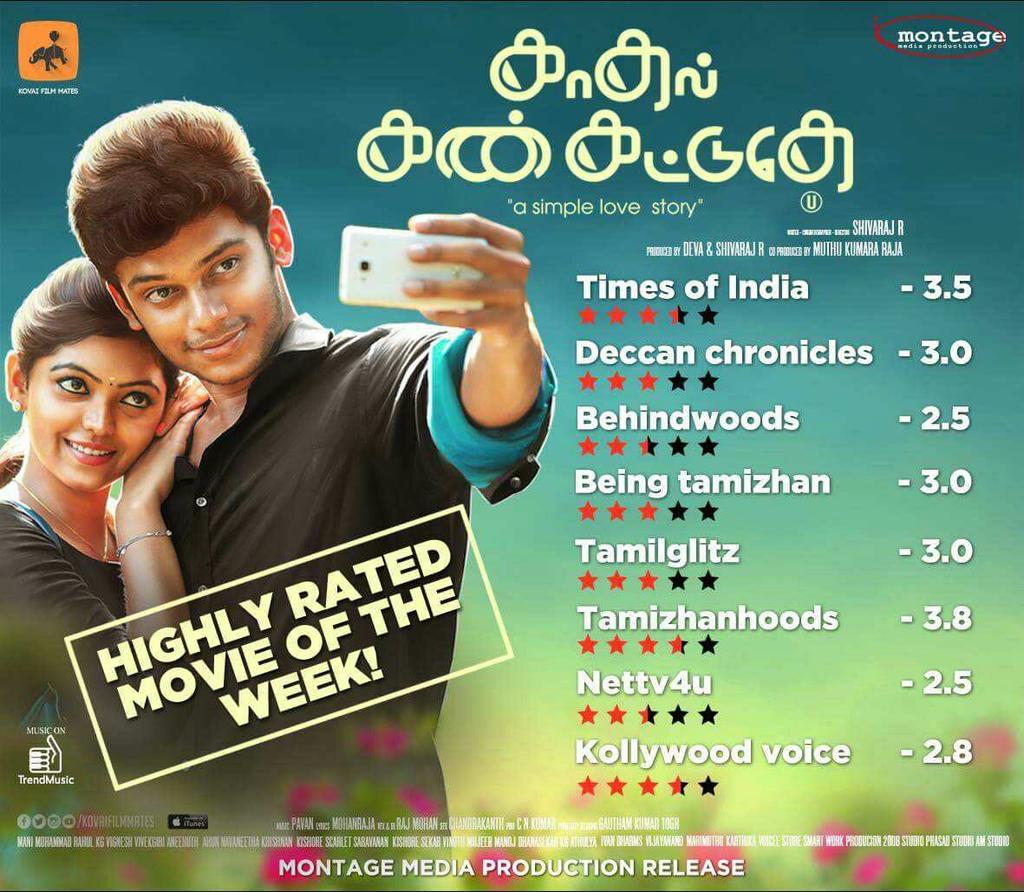 AthulyaFansClub's tweet photo. #K3 Ratings....... @AthulyaOfficial Movie of the week....... https://t.co/HbfsYSaRRN