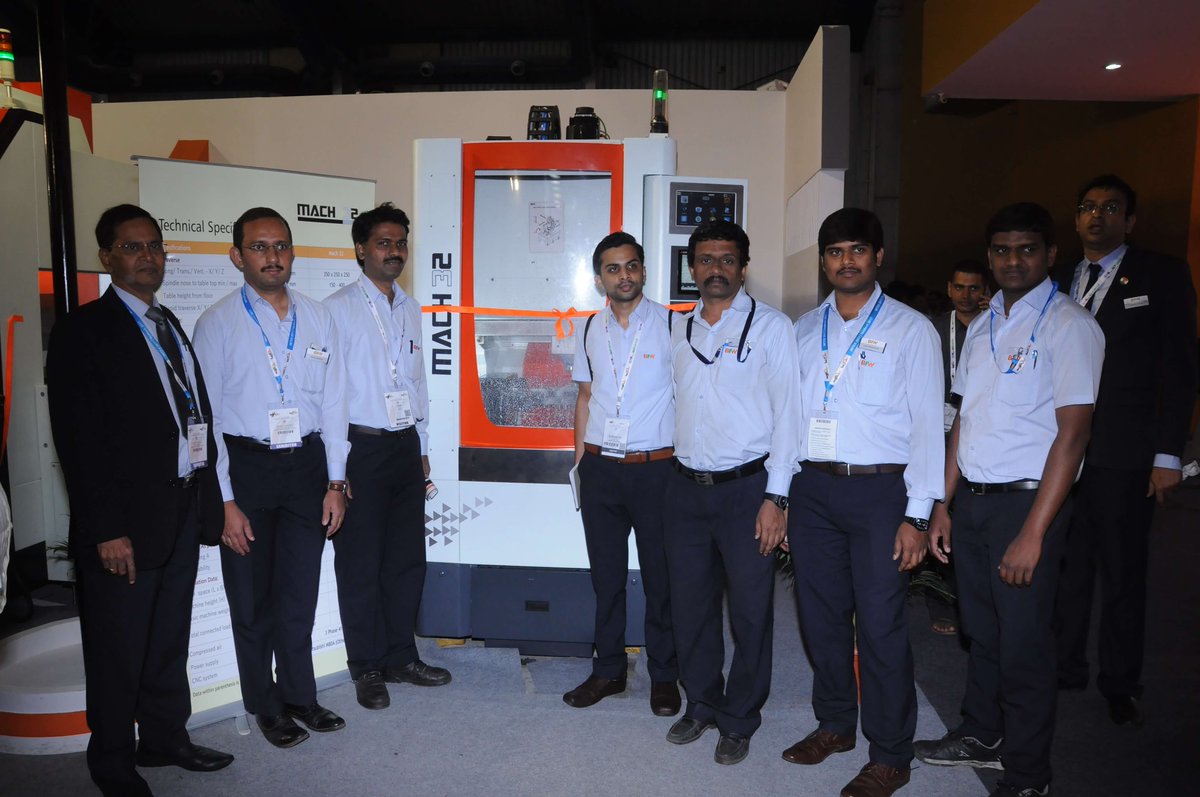 bfwindia's tweet photo. BFW’s pavilion at #IMTEX 2017! MACH 32’s Design &amp; Mktg Team with S Raju Sagi, VP– PED. View our Virtual Booth here:-https://t.co/ao43MBzxoQ https://t.co/IhDLRR5eeN