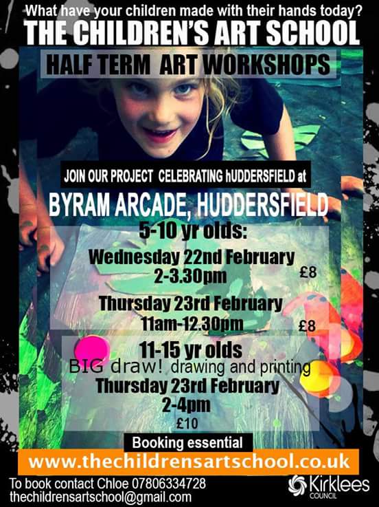 The Children's Art School (@artinholmfirth) on Twitter photo Today's workshop for 5-10yrs <a href="/TheByramArcade/">The Byram Arcade</a> is full so we've put on an extra session tomorrow (Thursday) 11-12.30. Booking essential :) Today's workshop for 5-10yrs <a href="/TheByramArcade/">The Byram Arcade</a> is full so we've put on an extra session tomorrow (Thursday) 11-12.30. Booking essential :)