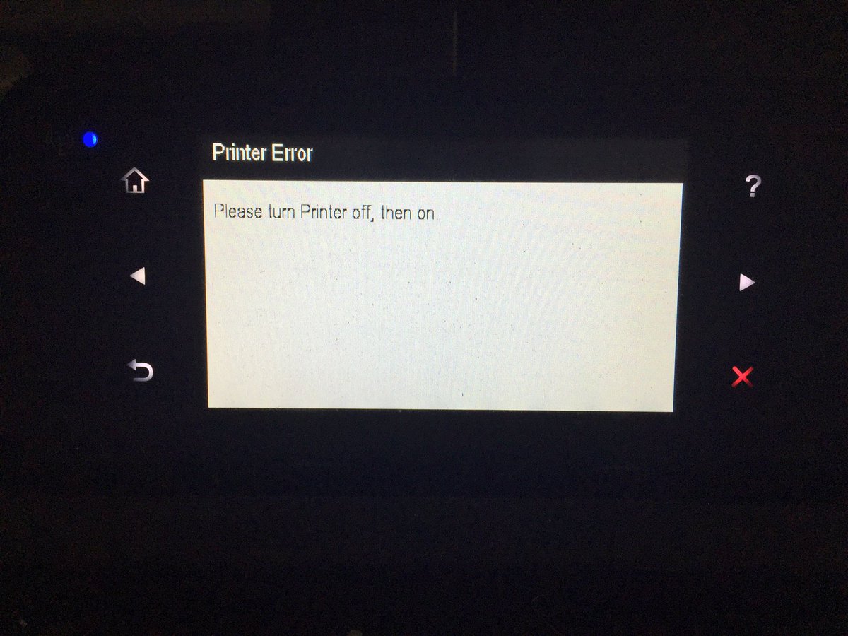 ThingsByNik's tweet image. My printer in work is giving me this message. Jeez... even the equipment itself is trying this lazy IT solution now! #ITIssue