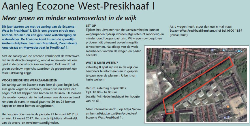 SteenbreekNL's tweet image. Meer groen en minder wateroverlast in Arnhemse wijk. Met aanleg #Ecozone vermindert wateroverlast omdat water via groenstrook kan weglopen