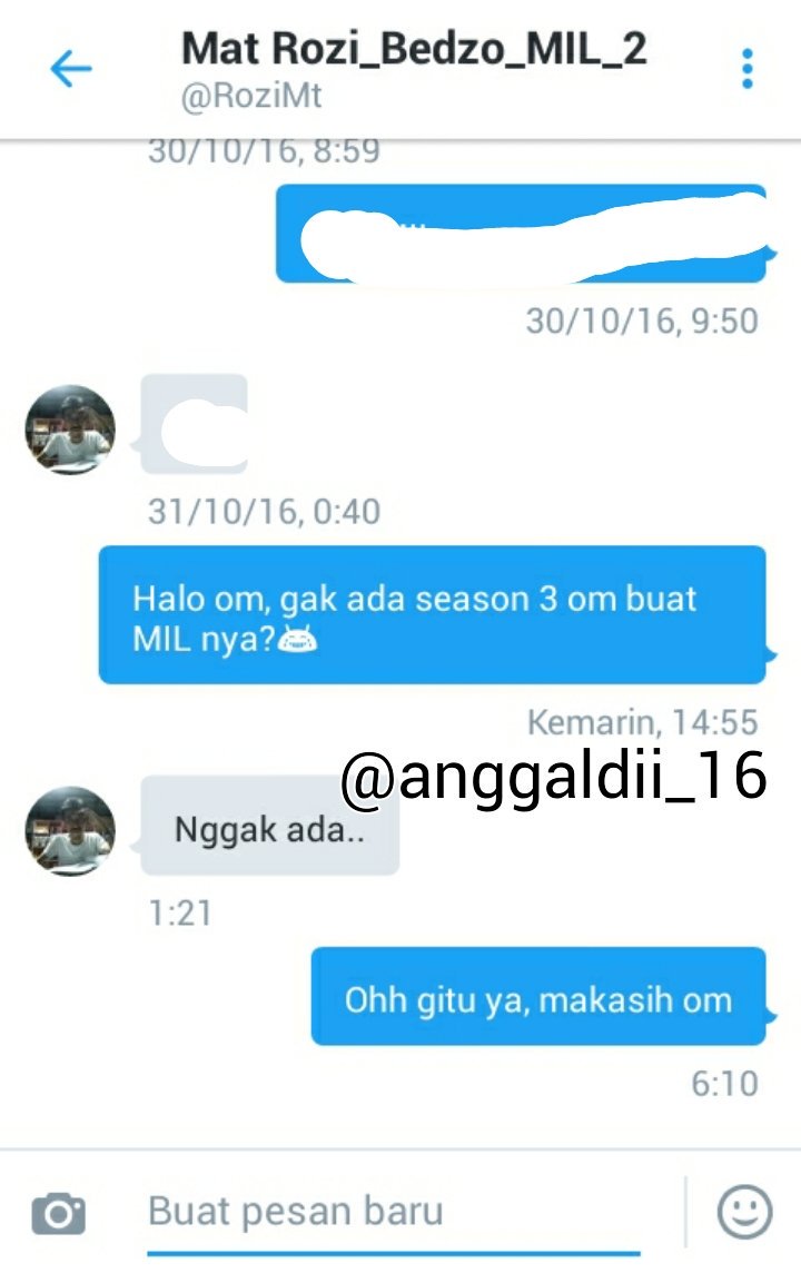 anggaldii_16's tweet image. Info say😞
Jadi, fix ya. Gak ada MIL Season 3:')
See you next project guys😘