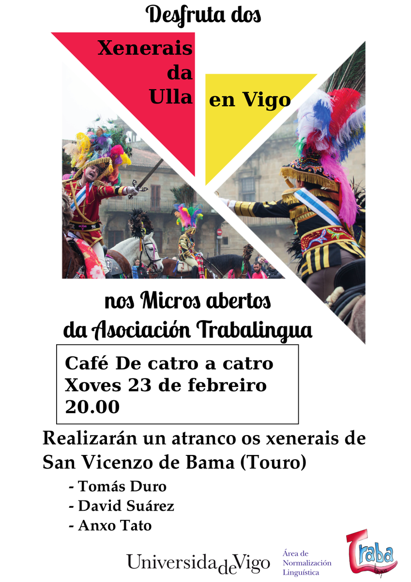 Mañá nos micros abertos do De catro a catro teremos aos <a href="/xeneraisdaulla/">Xenerais da Ulla</a> de Bama que nos farán un atranco.
trabalingua.blogaliza.org/2017/02/22/xen…