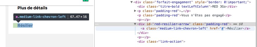 Espace client <a href="/REDbySFR/">RED by SFR</a> soigné, mais pb, un bouton "résilier" HS depuis des mois, les devs ont "oublié" le lien. coincidence? <a href="/UFCquechoisir/">UFC-Que Choisir</a>