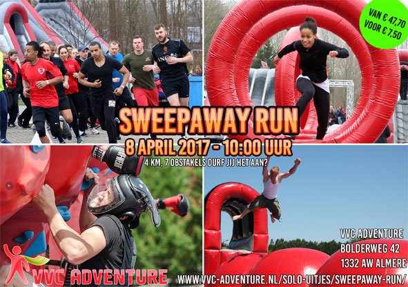 8 april 2017 om 10:00 uur word de SweepAway Run dit jaar gehouden!