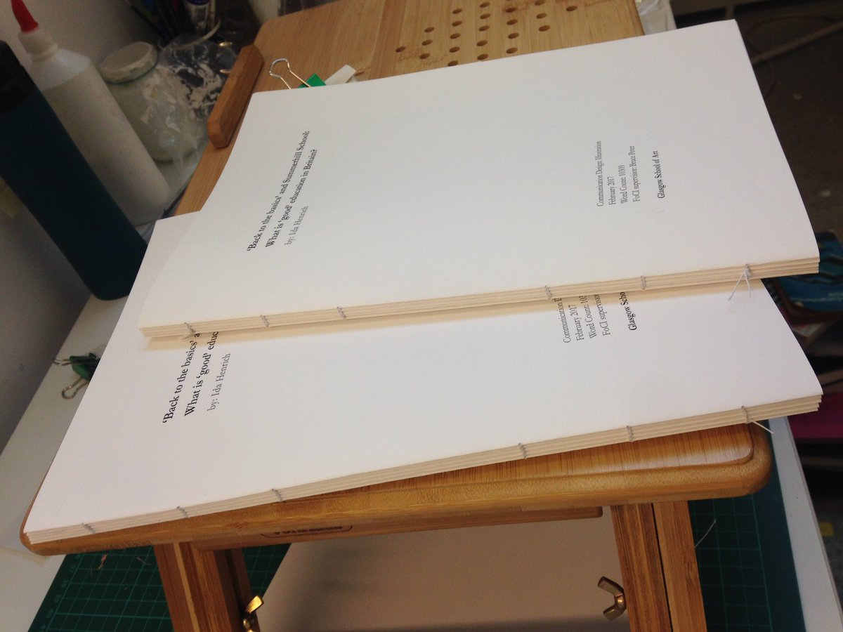 Ida_Henrich's tweet photo. Finally finished my Coptic bound dissertation! #copticbound #handin https://t.co/2QrauLVnWg