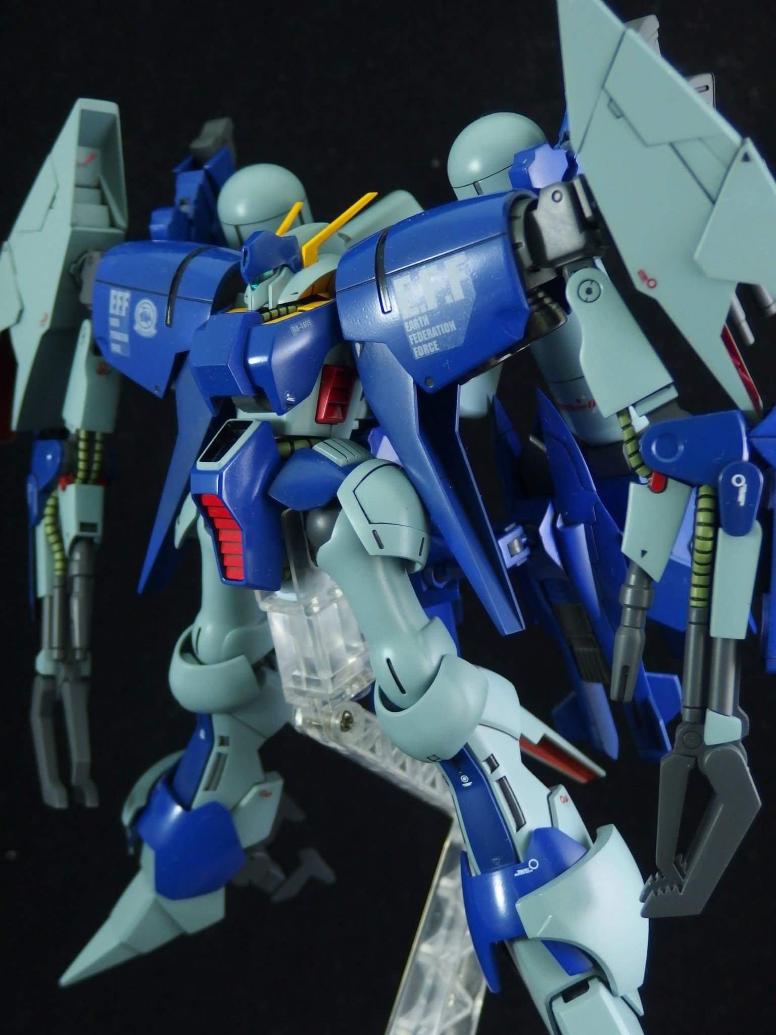 توییتر 獅畑永遠 در توییتر 機動戦士ガンダムucより バイアランカスタム その異形の仕様は技術評価試験用に改修した機体 今回マブラフのf18 Eのパーツで さらに改造した お尻のパーツはあまり好きにならないので ギャプランのバッグパックを入れ替わった