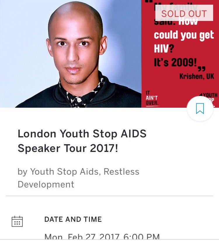 Hope you're joining us in London next week! I'll be sharing my story of living with #HIV #SpeakerTour17 #ItAintOver