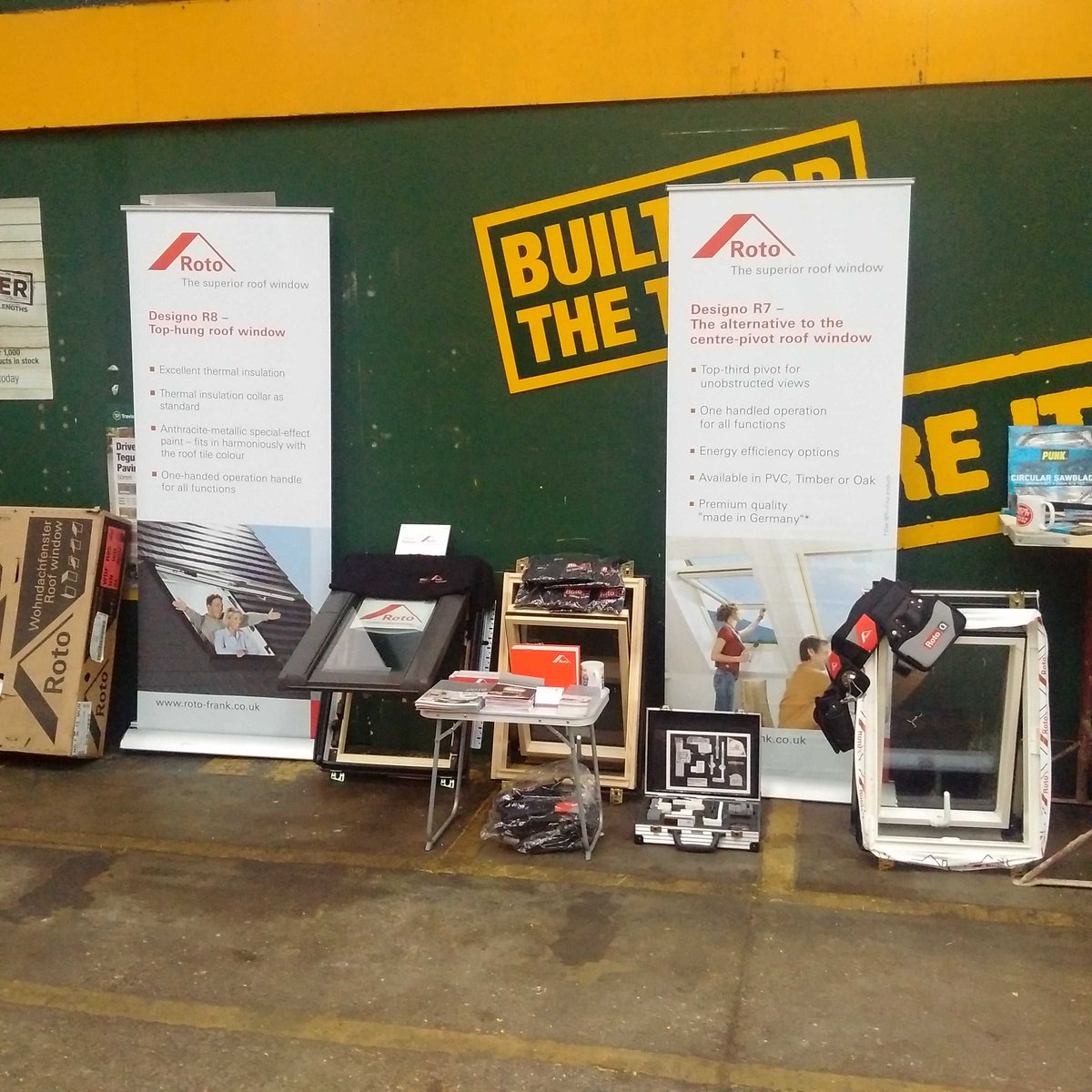 RotoRoofWindow's tweet photo. Trade day at TP Shoreham. Come and see us if your local. We are show casing the R4 centre pivot window! https://t.co/0BxJQ1fzdJ