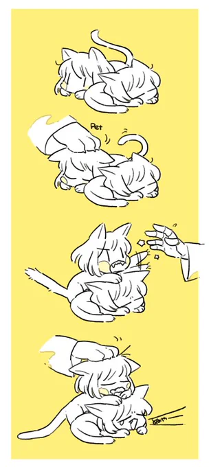 軽率に猫の日のウェ〜ブに乗るよ🐈 